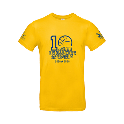 EN Baskets Schwelm Jubiläums-T-Shirt Gelb #2 - 10 Jahre Jubilläum
