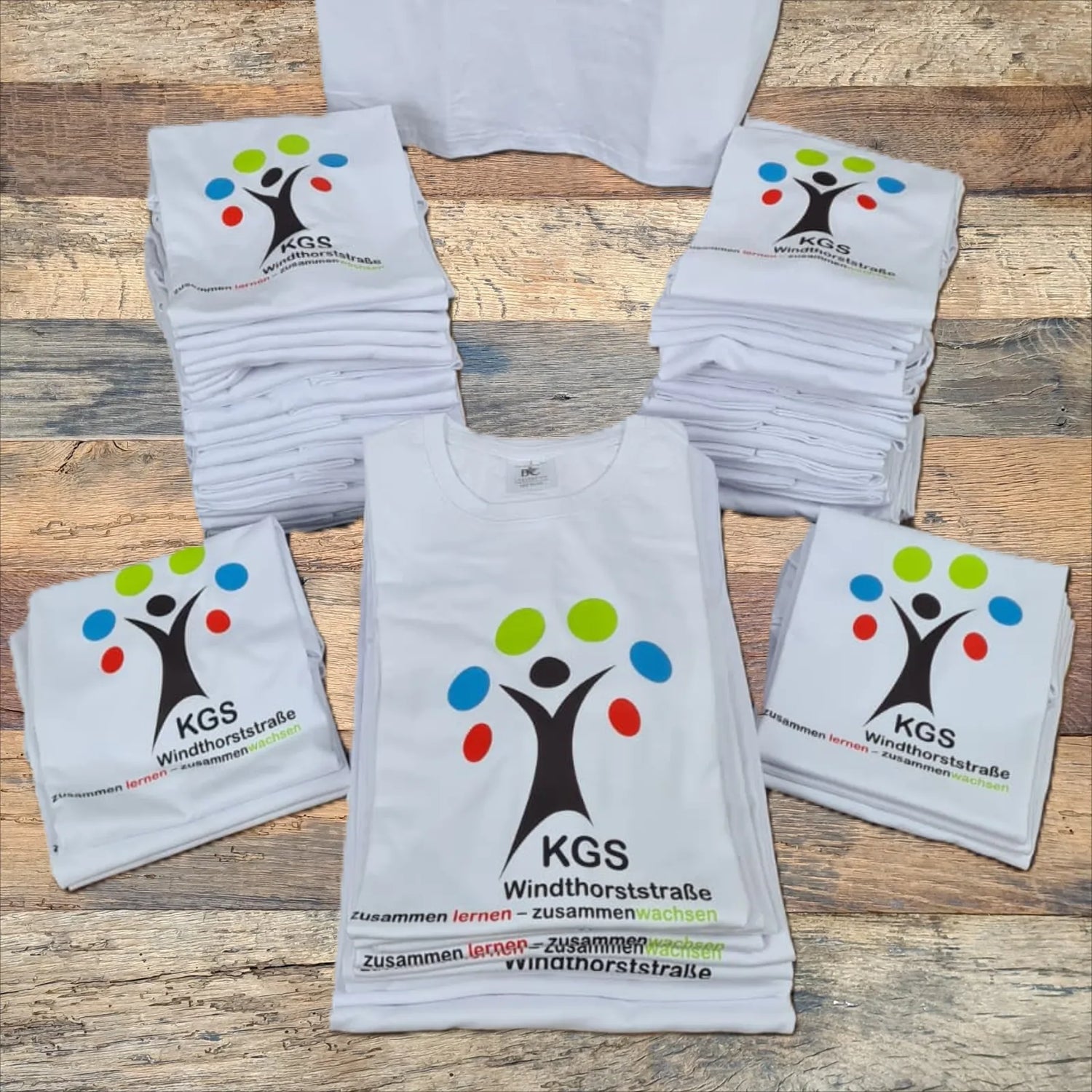 KGS Windthorststraße: Schul-T-Shirts im Mehrfarbdruck