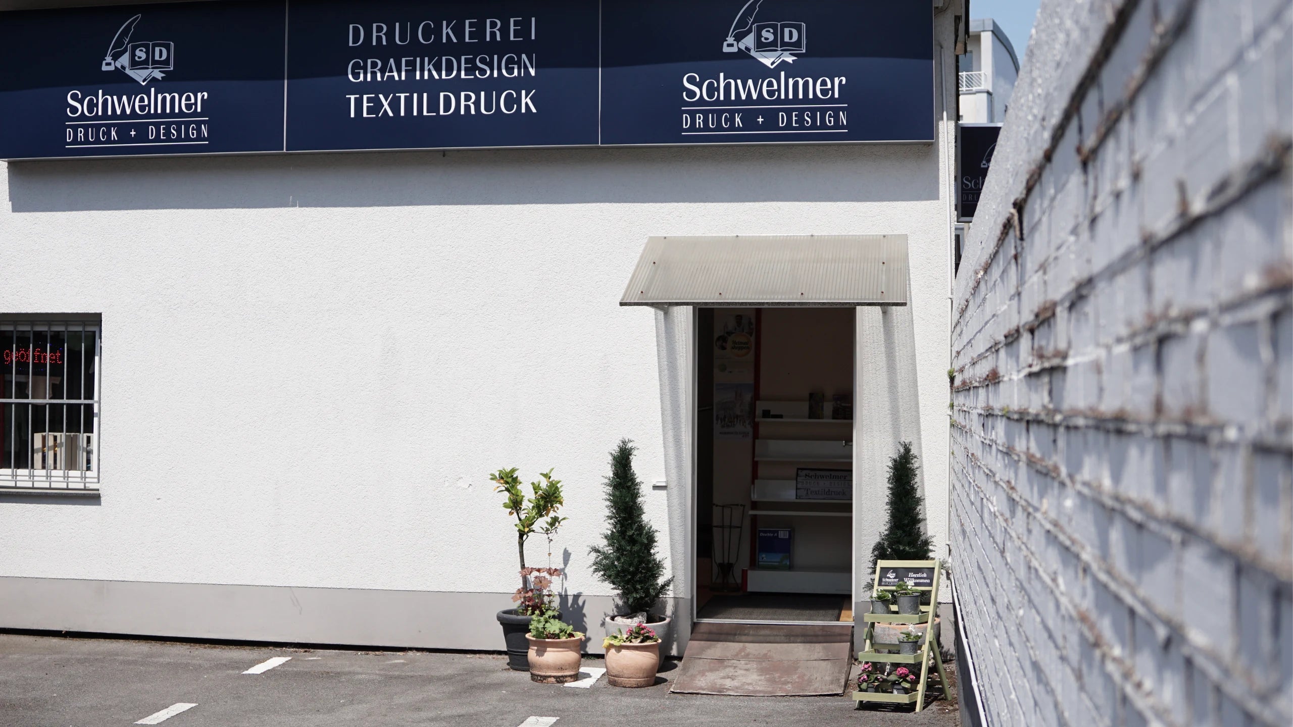 Schwelmer Druck Design Banner Kontakt Anfahrt Ladenlokal